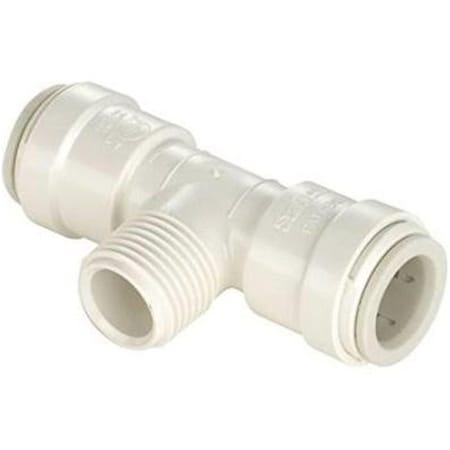 Sea Tech 0.5 in. Male Threaded Tee Tube, Off White S2K-135301008